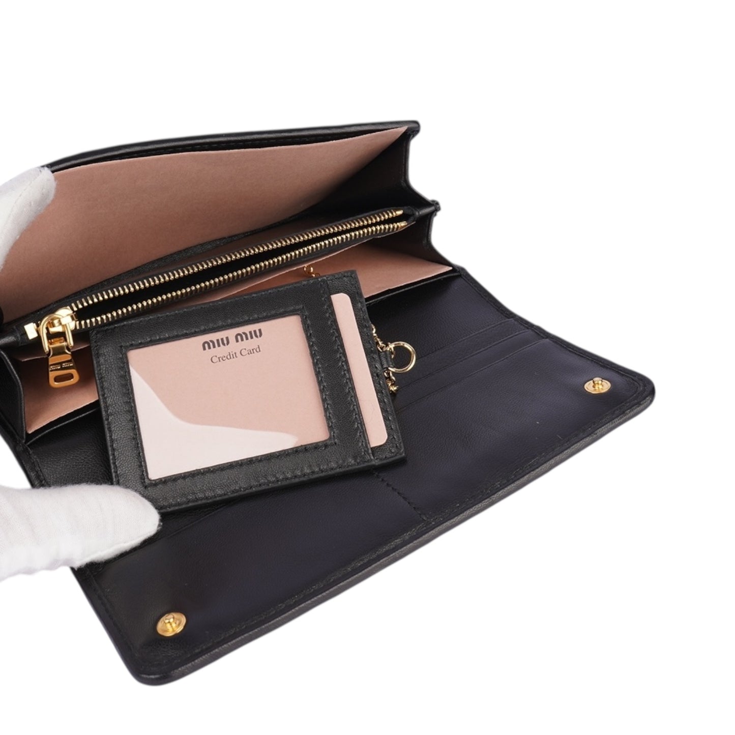 Miu Miu Quilted Leather Wallet