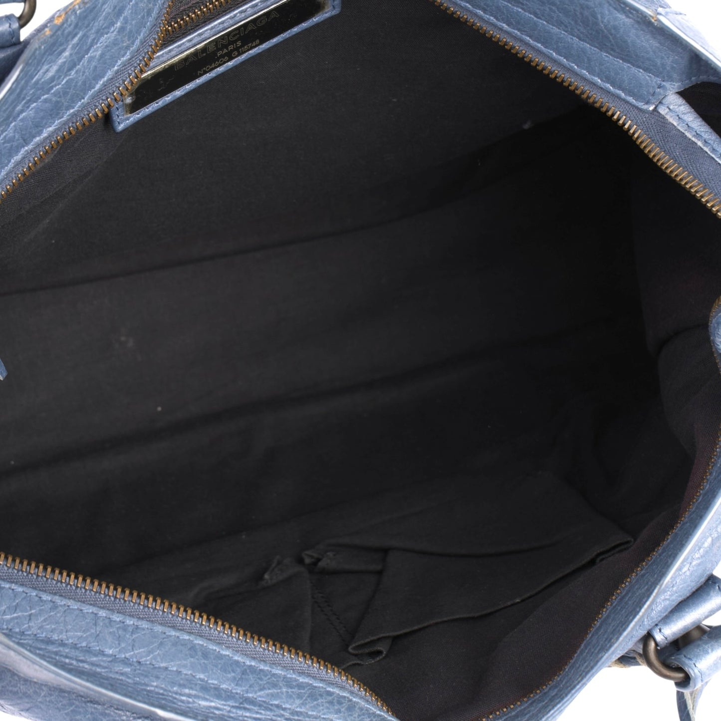 Balenciaga Blue Leather City Handbag