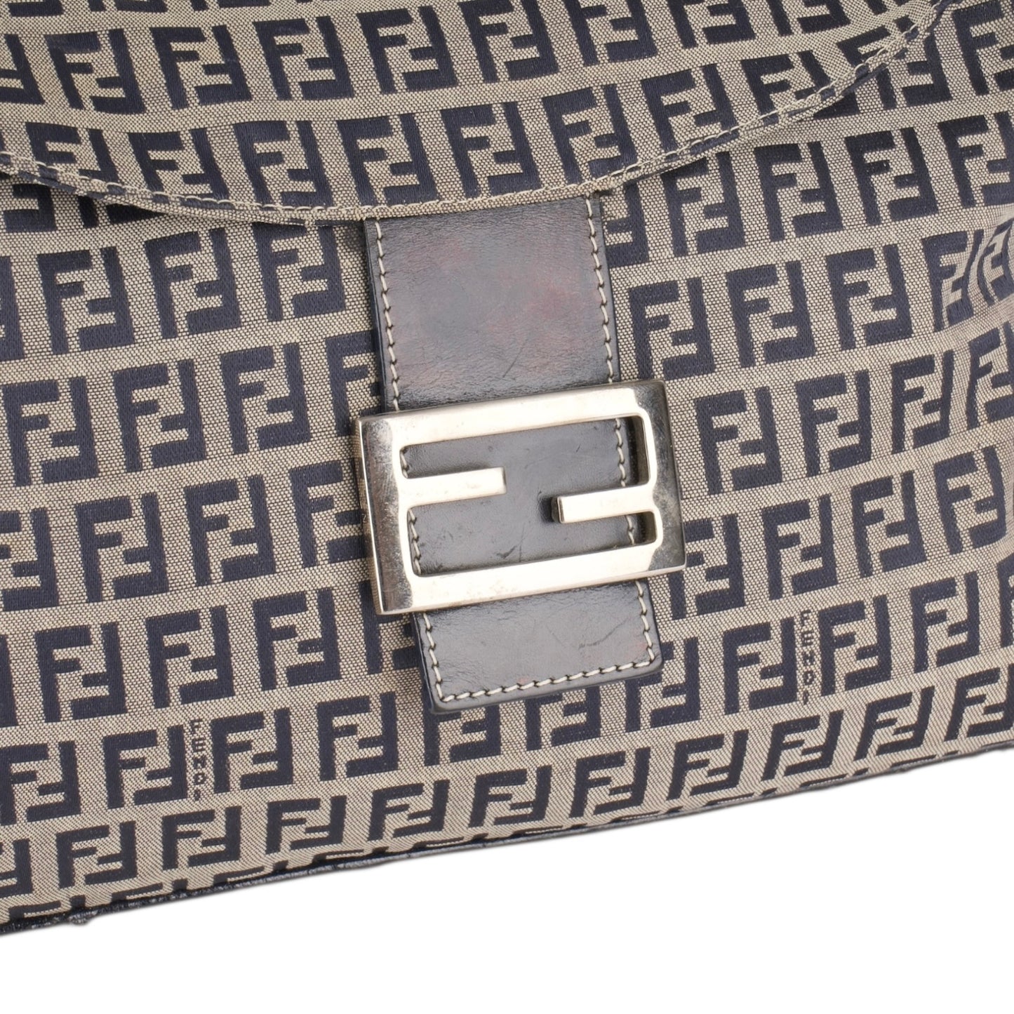 Fendi FF Zucchino Shoulder Bag