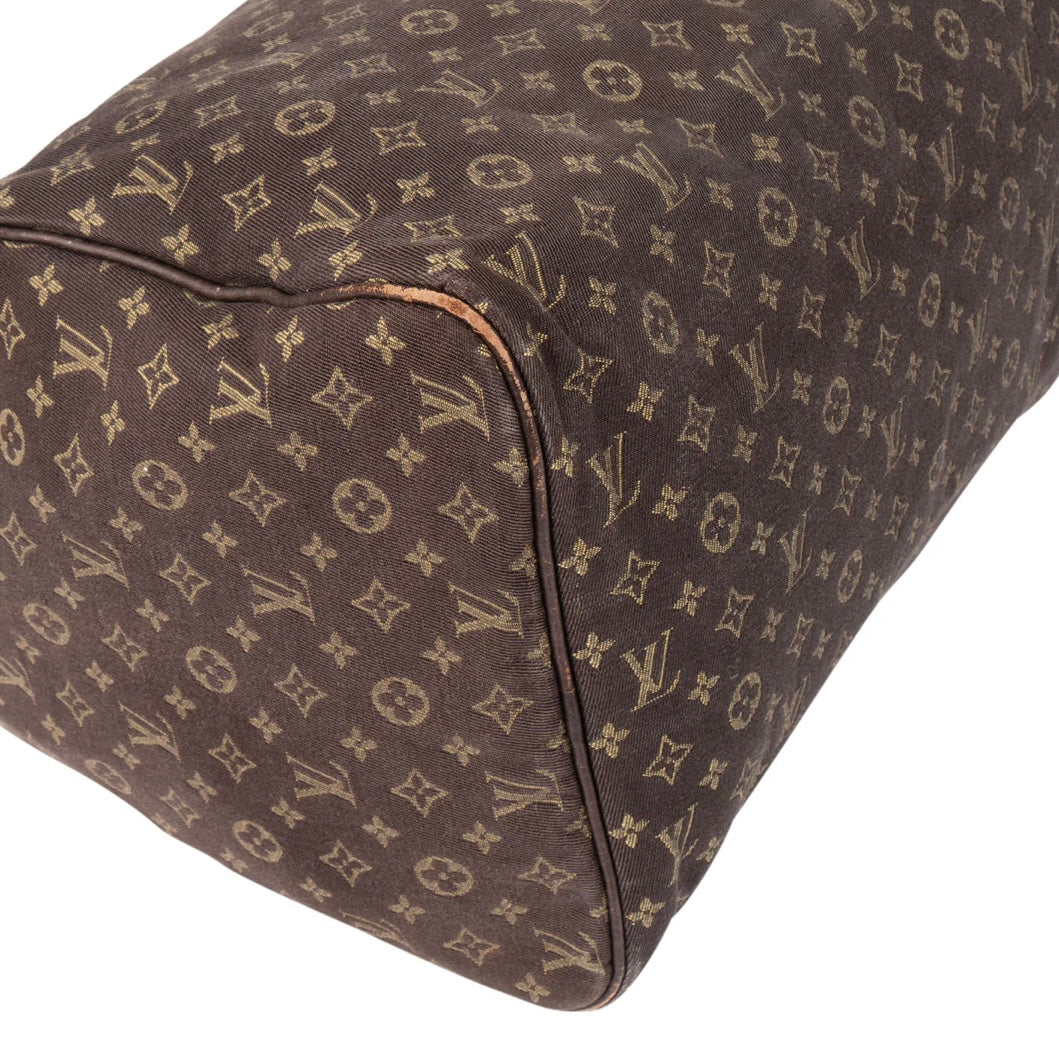 Louis Vuitton Mini Lin Monogram Speedy 30 Handbag