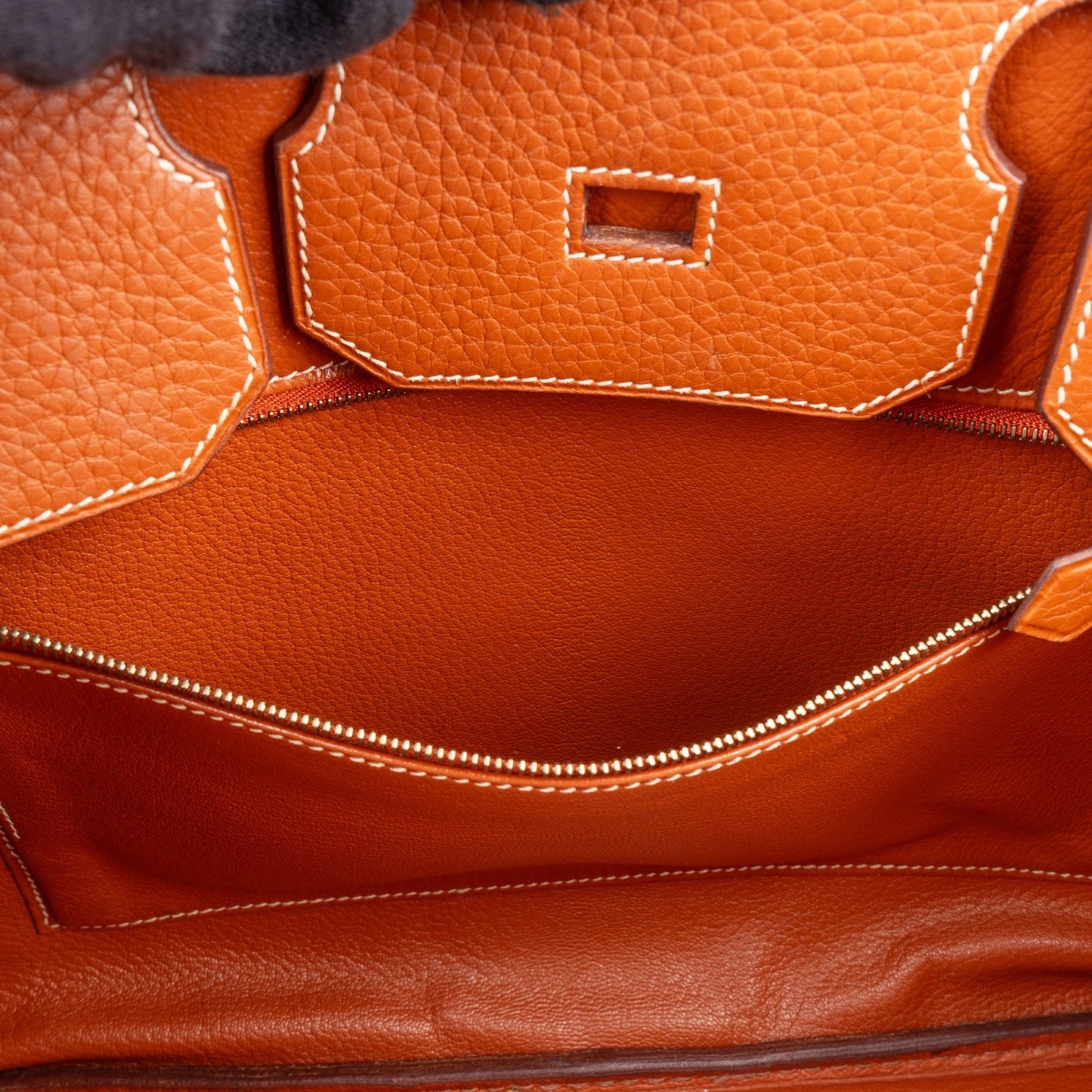 Hermès Brun Fjord Leather Birkin 35 Handbag