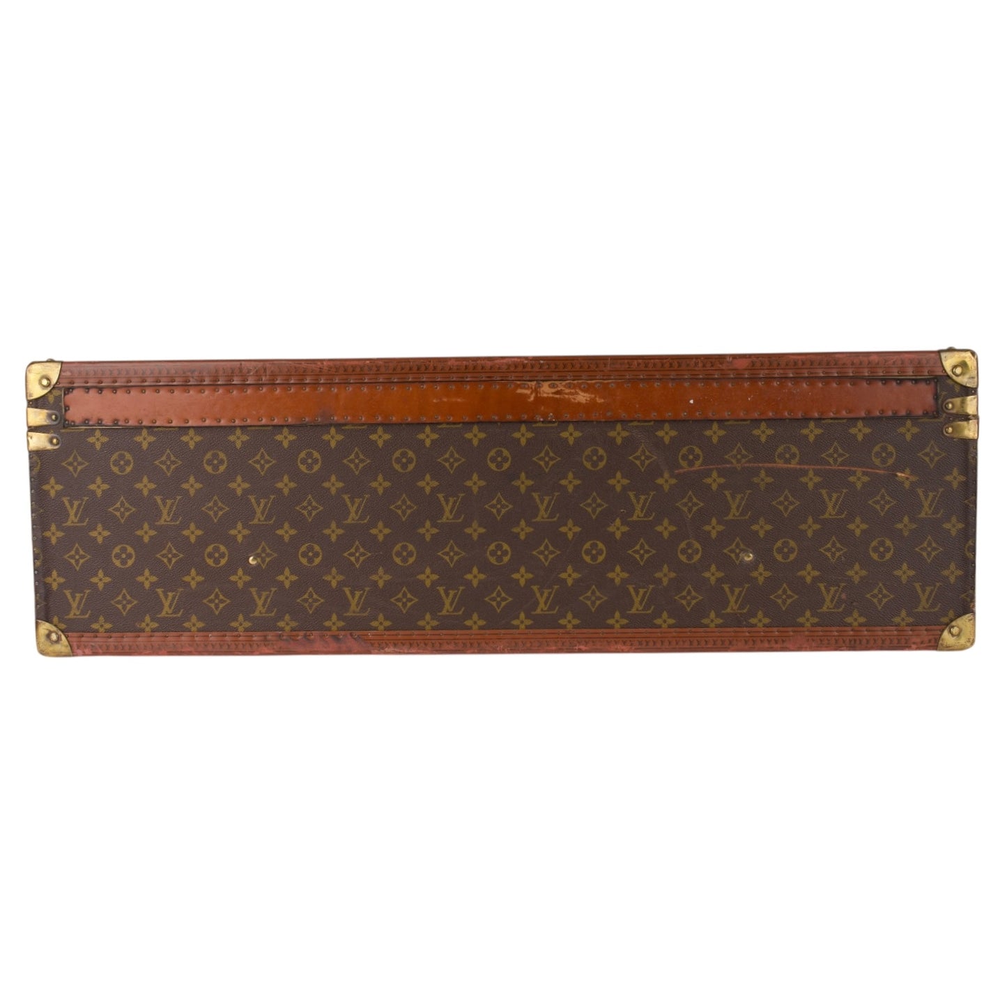 Louis Vuitton Canvas Monogram Bisten 80 Suitcase Trunk