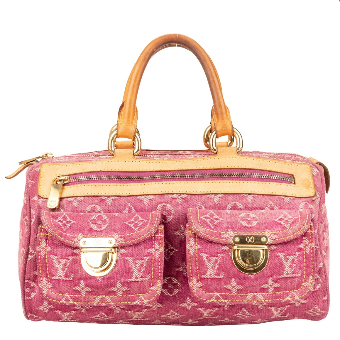 Louis Vuitton Denim Monogram Neo Speedy 30 Handbag