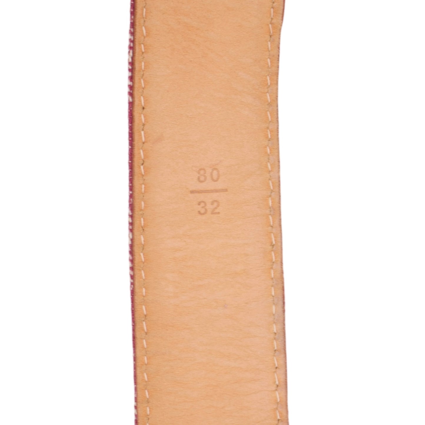 Louis Vuitton Pink Denim Monogram Belt