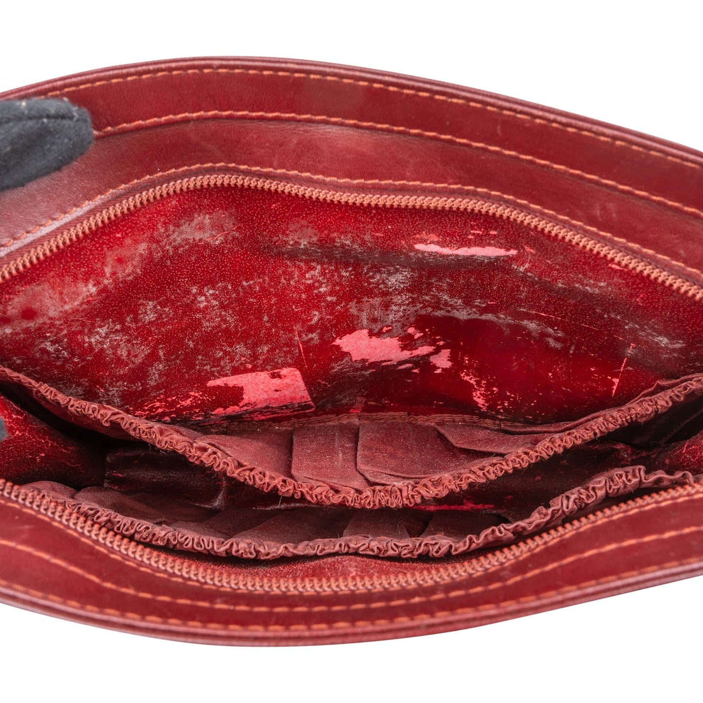 Cartier Bordeaux Leather Clutch