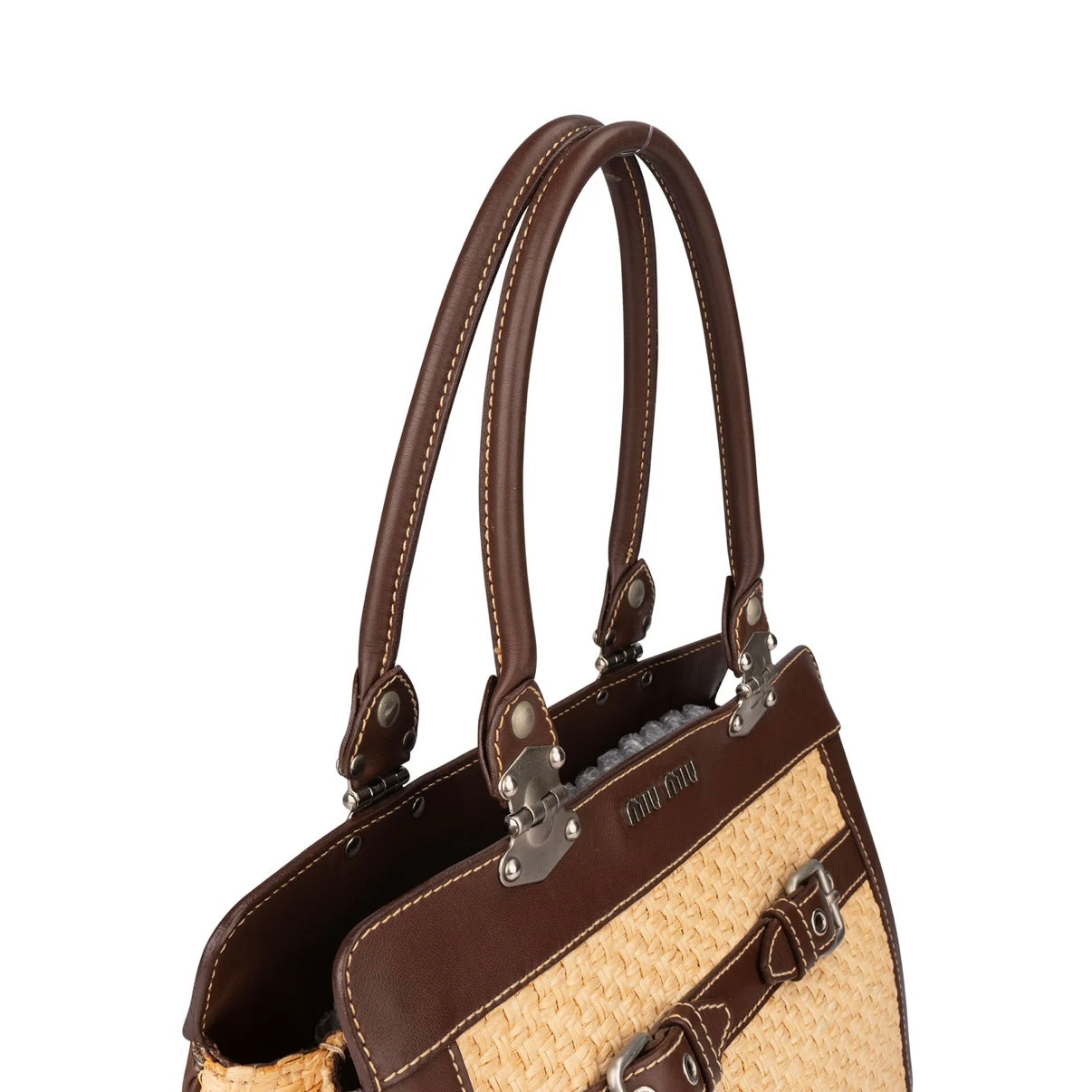 Miu Miu Raffia Summer Handbag