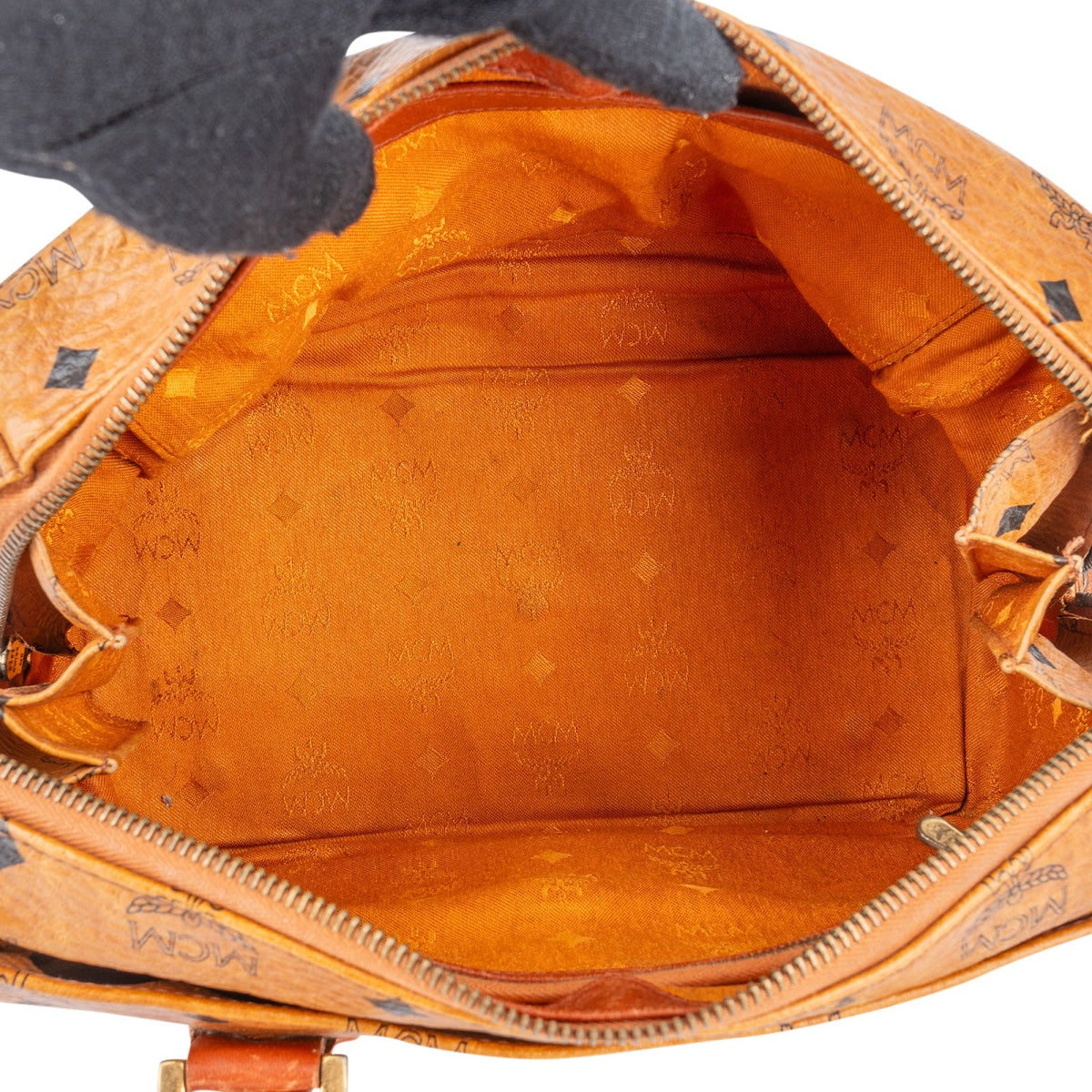 MCM Monogram Visetos Boston Handbag
