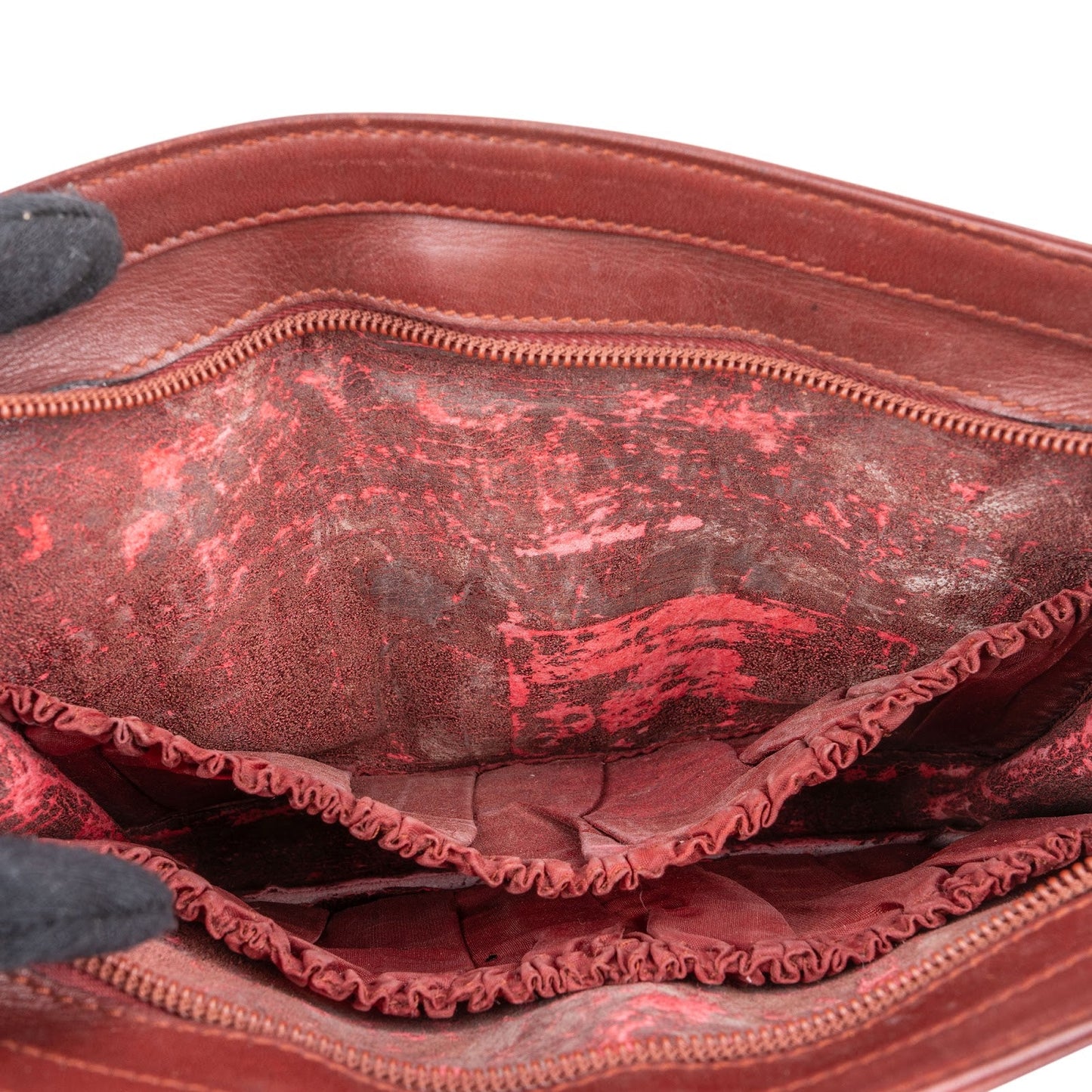 Cartier Bordeaux Leather Clutch
