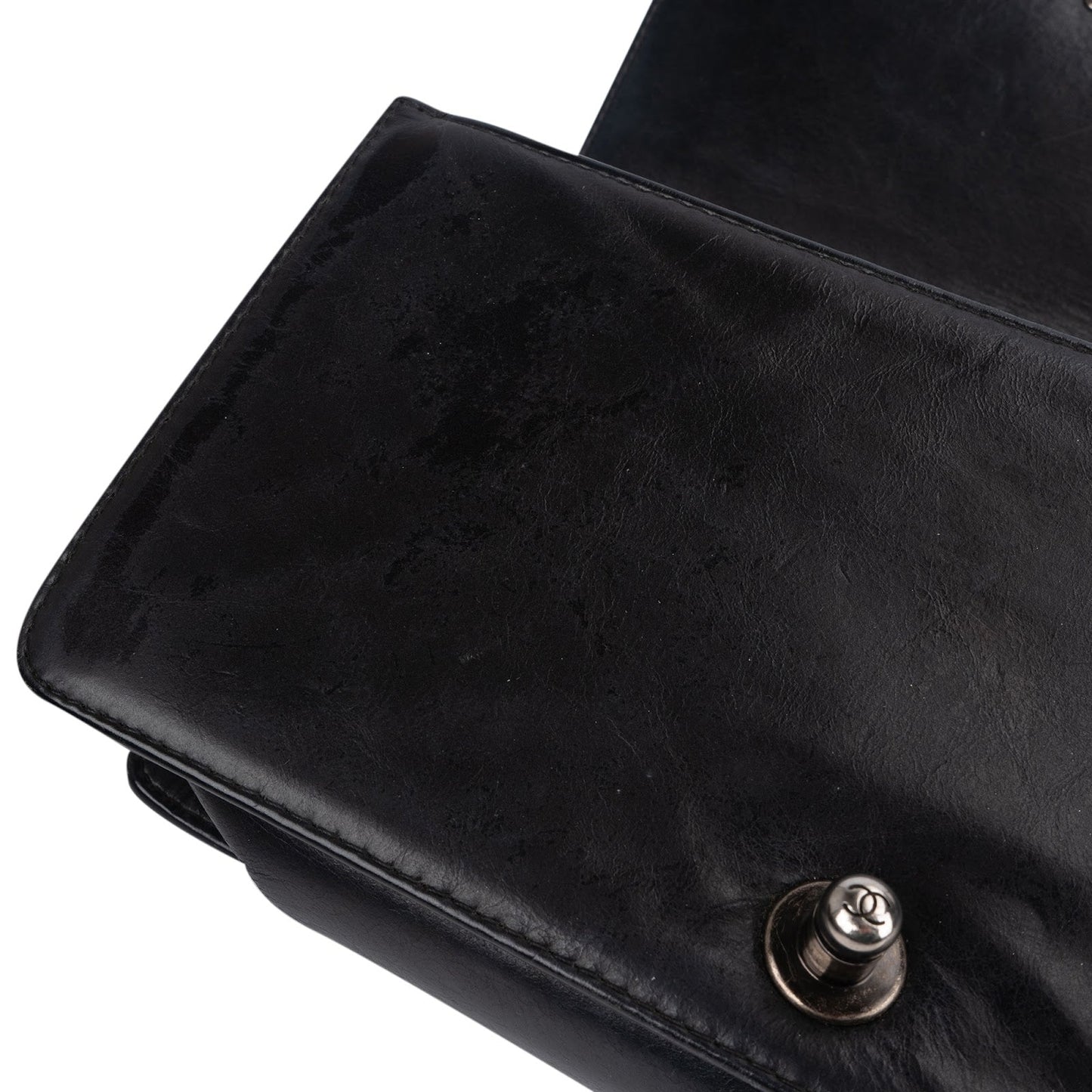 Chanel Aged Quilted Calfskin Medium Boy Crossbody Bag