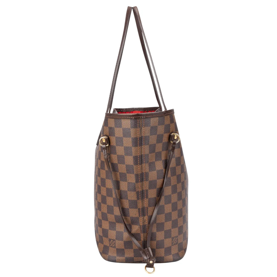 Louis Vuitton Damier Ebene Monogram Neverfull MM Shopper Bag