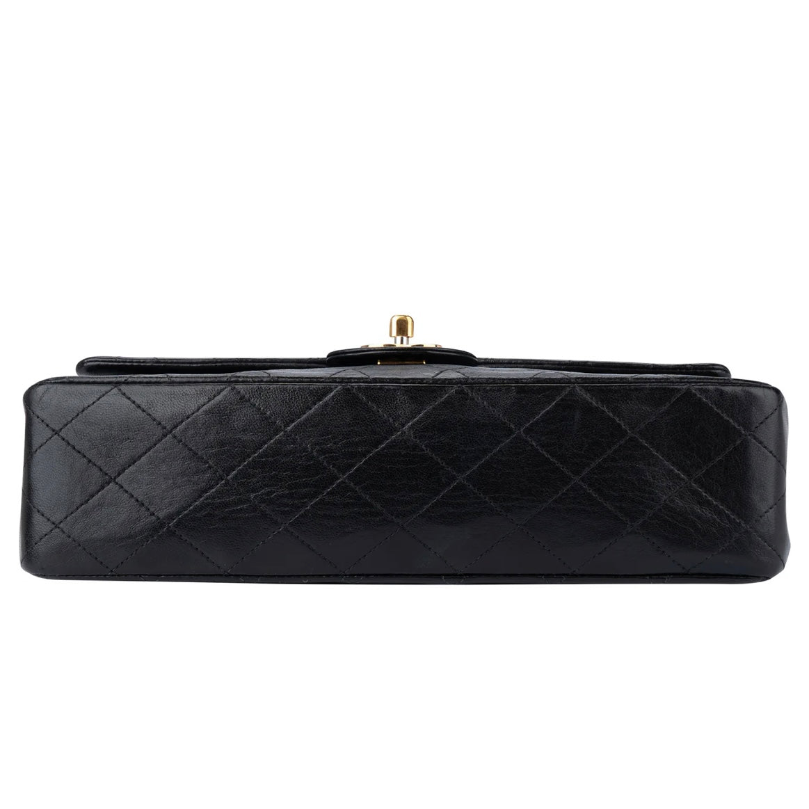 Chanel Quilted Lambskin 24K Gold Medium Double Flap Crossbody Bag