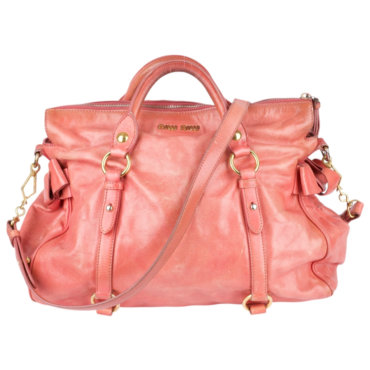 Miu Miu Classic Leather City Handbag