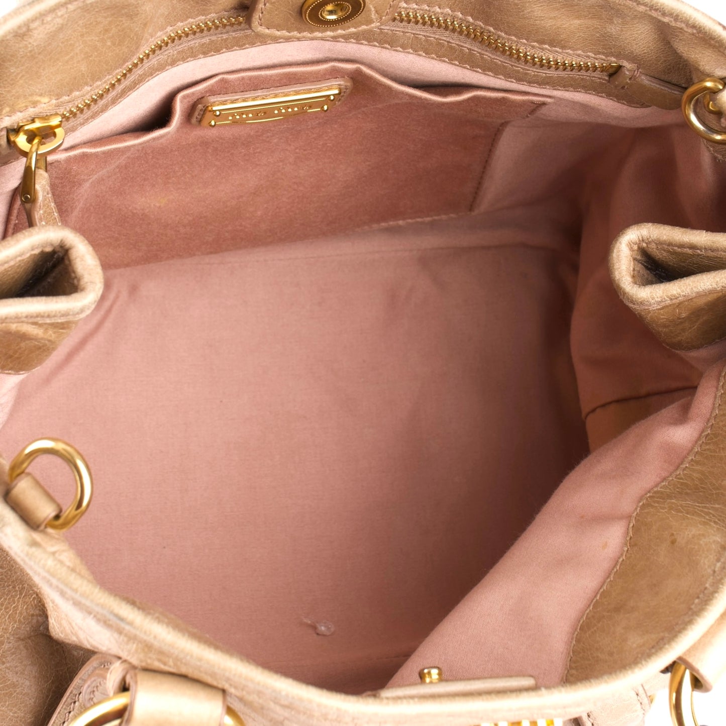 Miu Miu Leather City Handbag