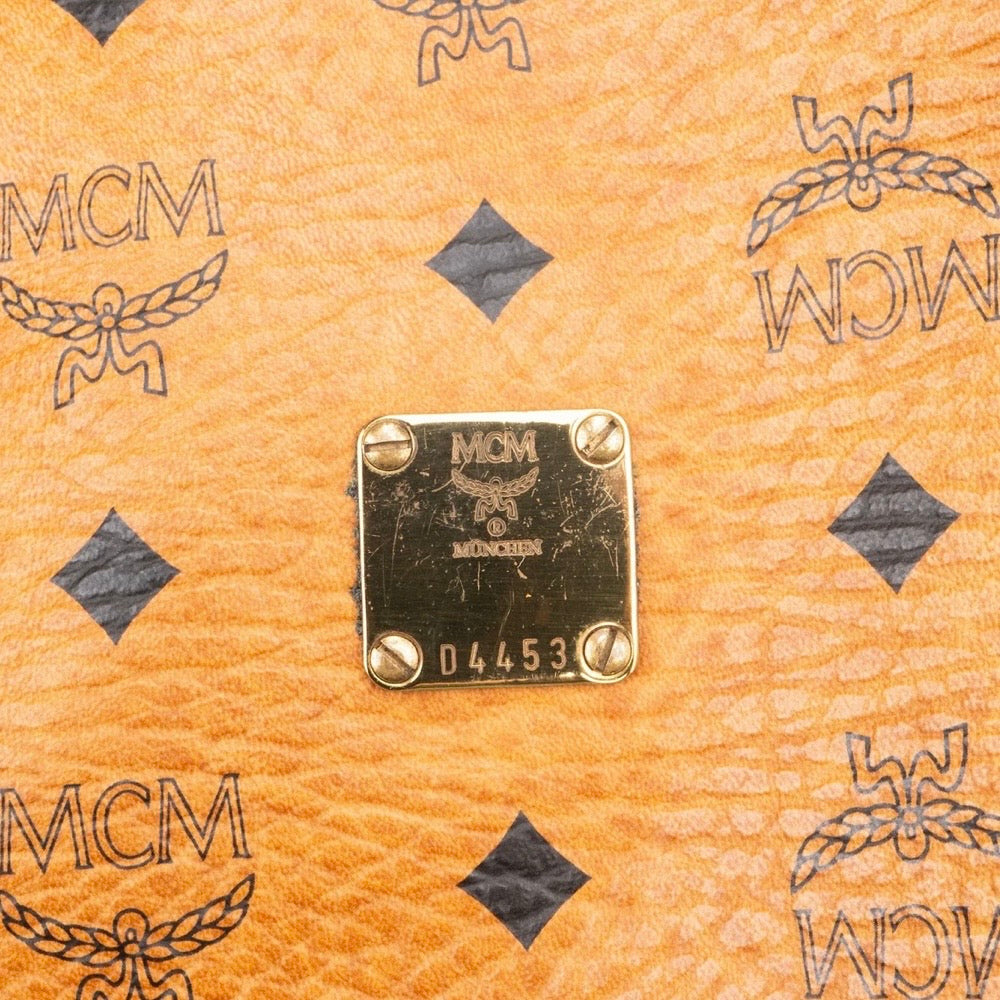 MCM Monogram Visetos Boston Handbag
