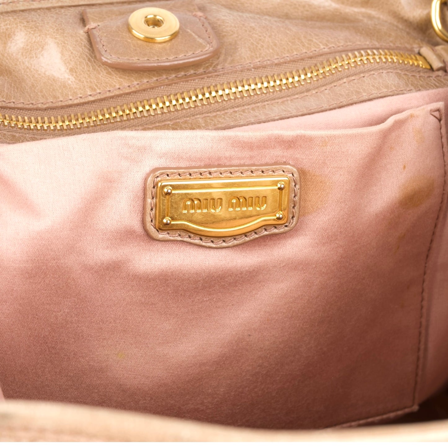 Miu Miu Leather City Handbag