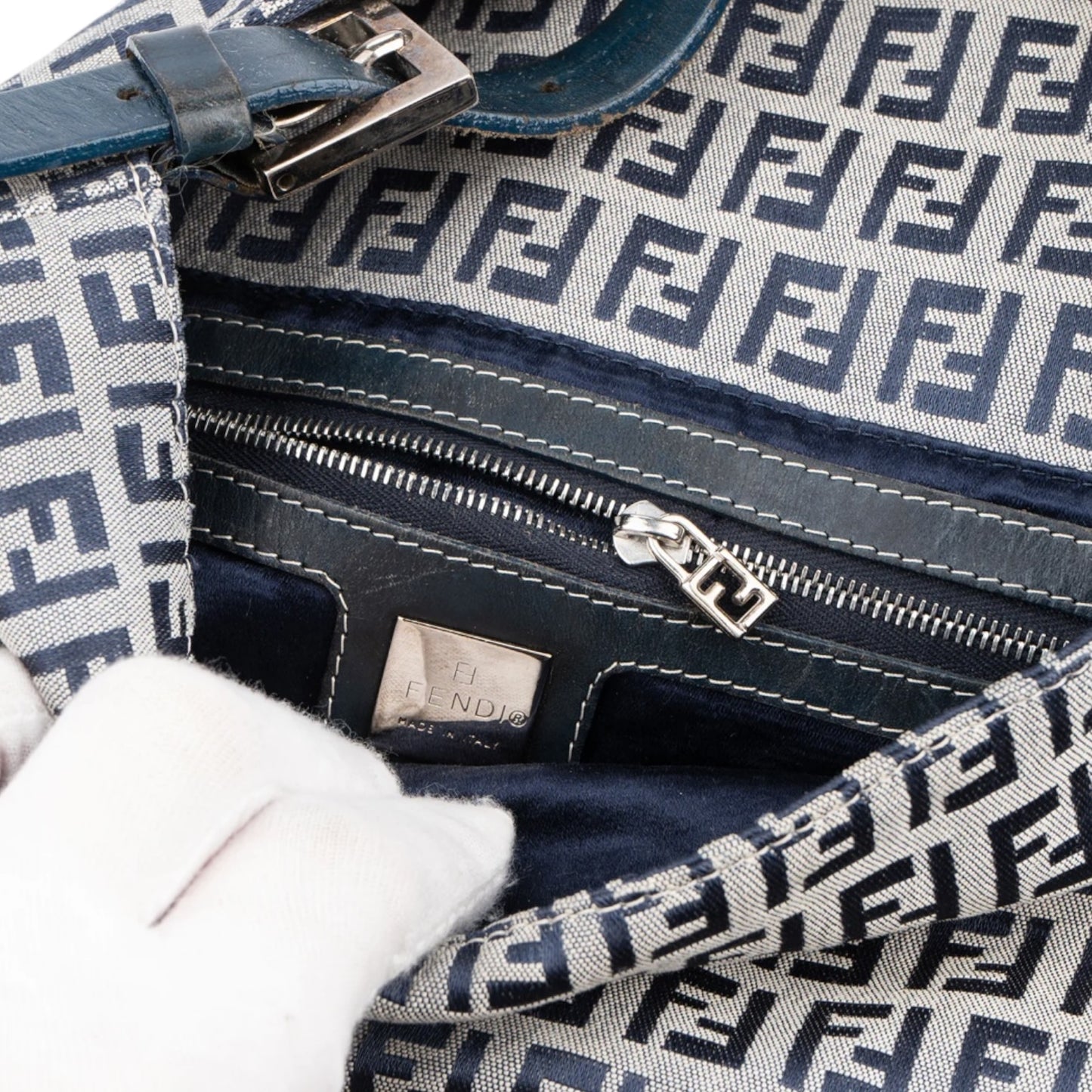 Fendi FF Monogram Baguette Handbag