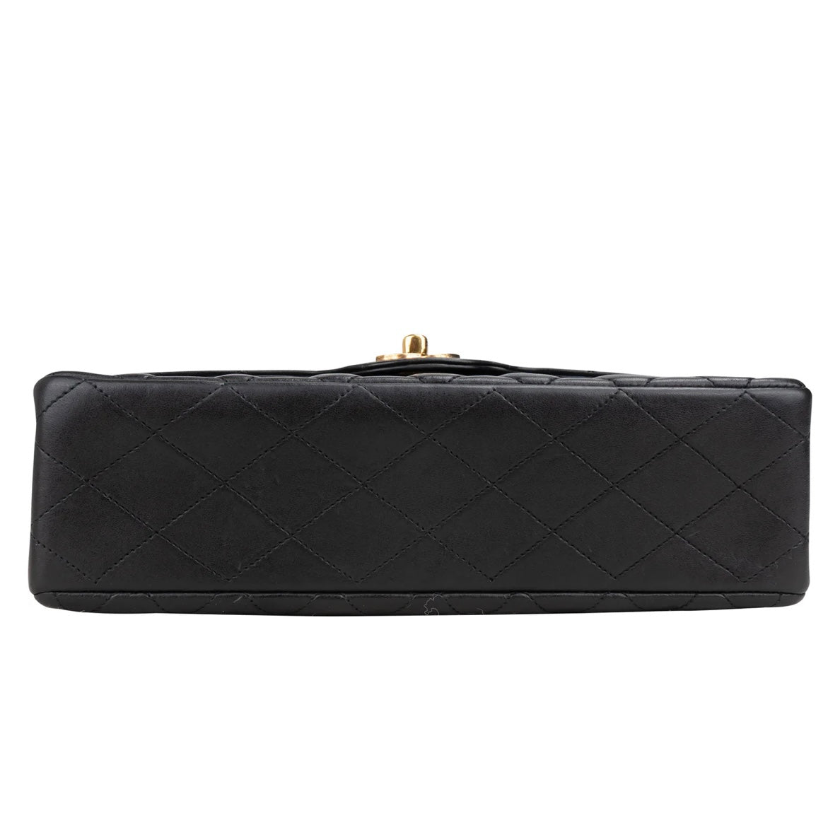 Chanel Quilted Lambskin 24K Gold Medium Double Flap Crossbody Bag