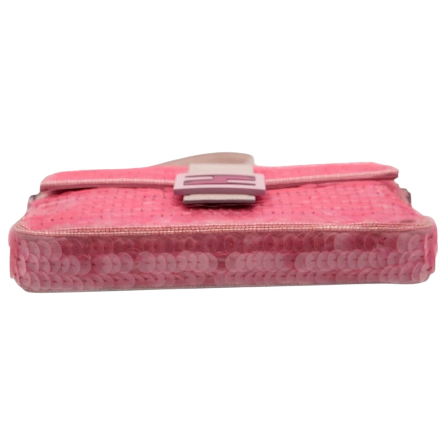 Fendi Pink Sequin Baguette Bag