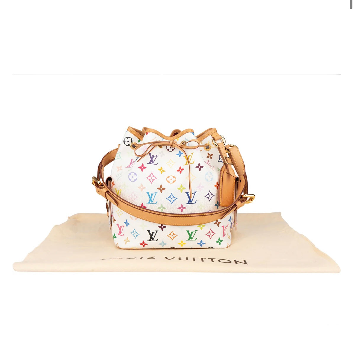 Louis Vuitton Murakami Multicolor Sac Noe Petit Shoulder Bag