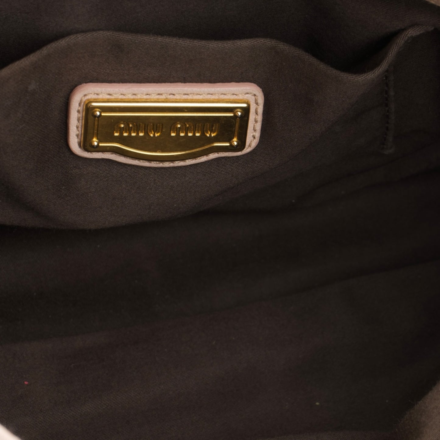 Miu Miu Matalassé Leather Handbag