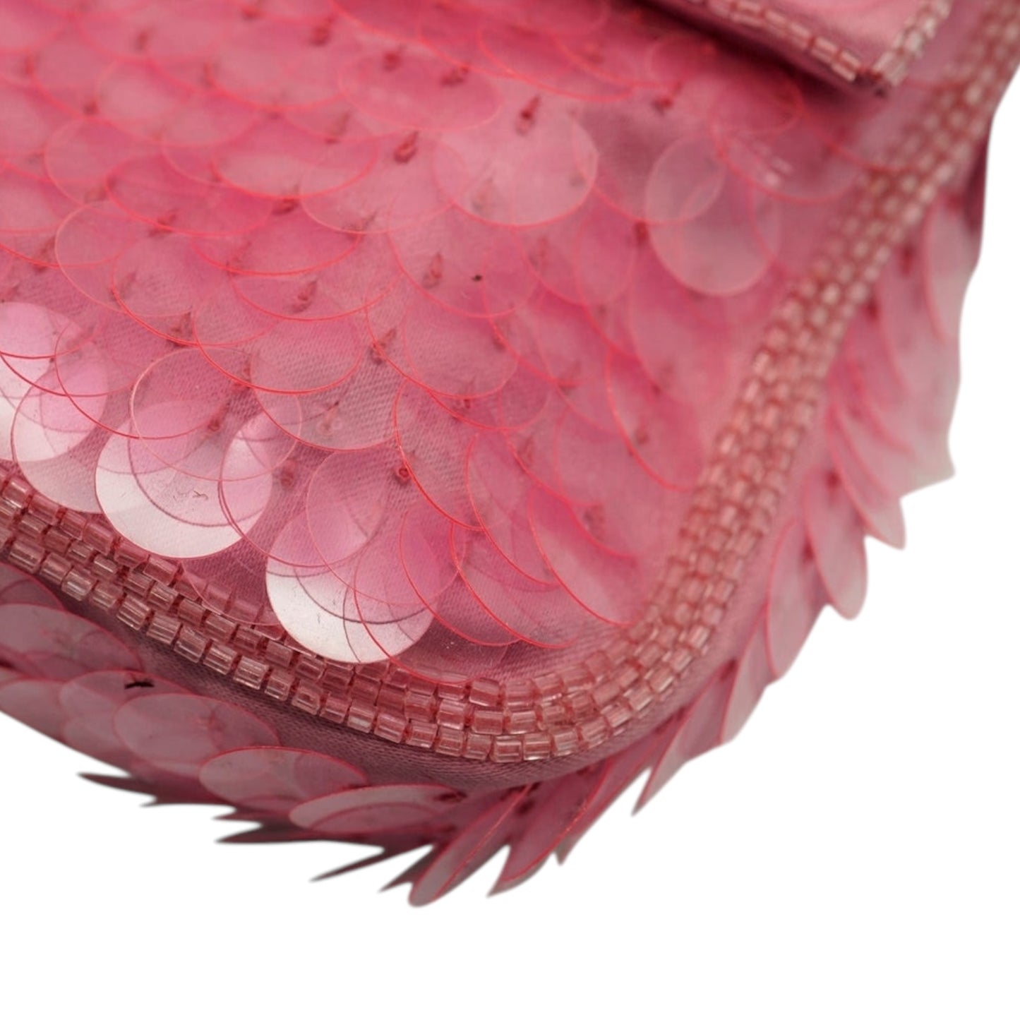 Fendi Pink Sequin Baguette Bag