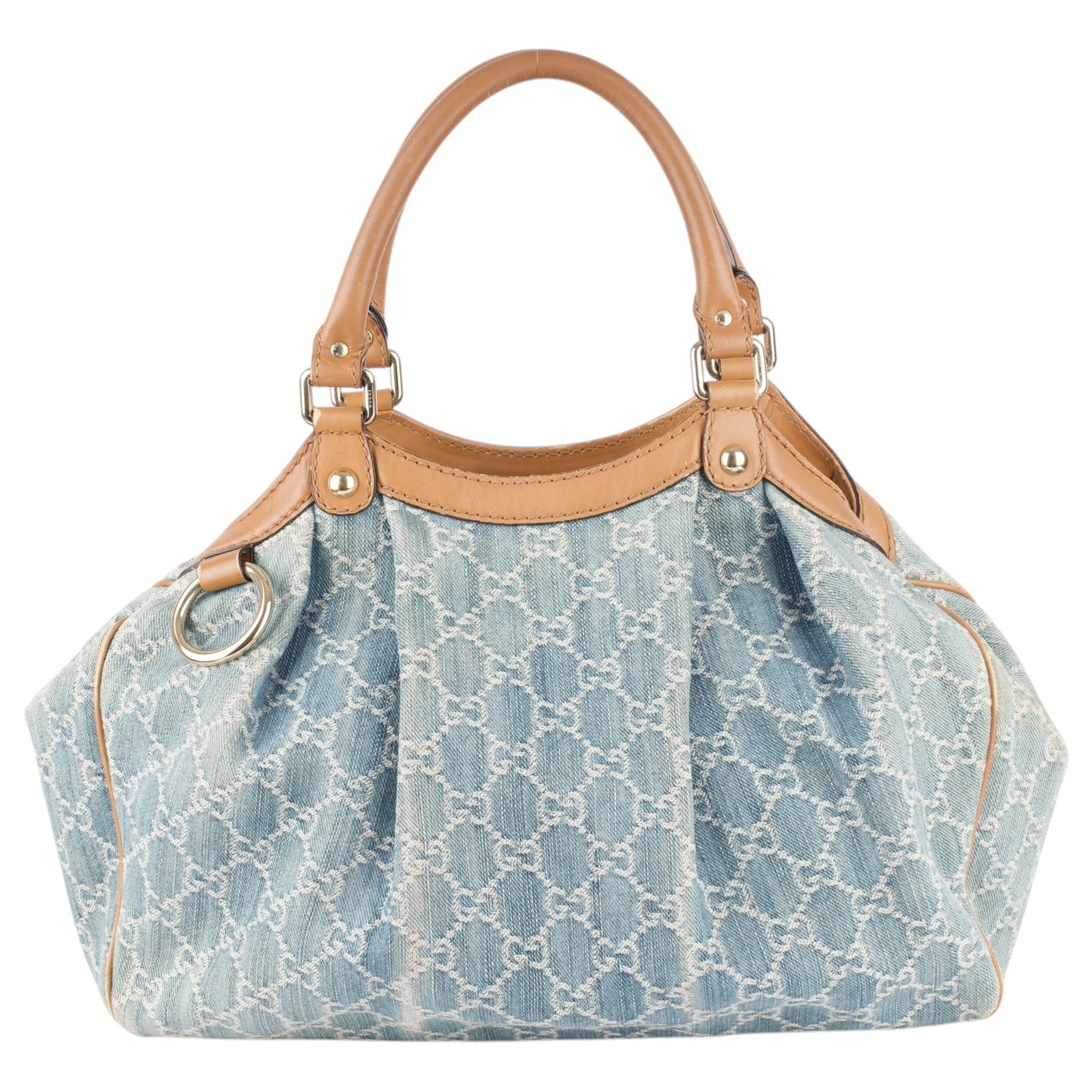 Gucci GG Denim Monogram Sukey Handbag
