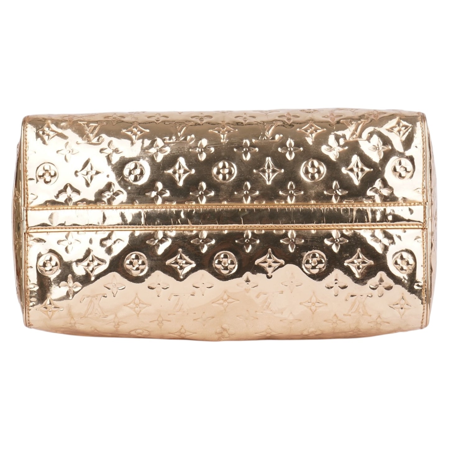 Louis Vuitton Gold Mirror Monogram Edition Speedy 35
