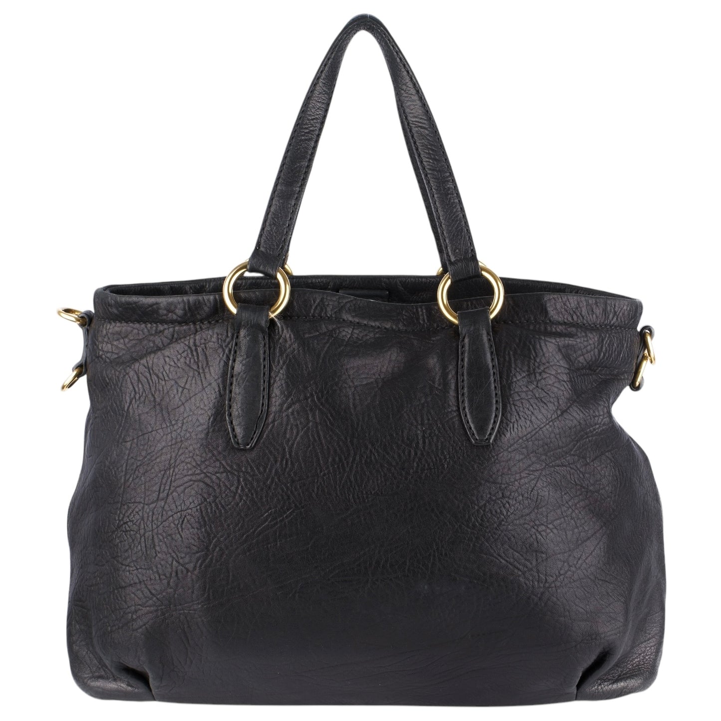 Miu Miu Vitello Leather Tote Bag