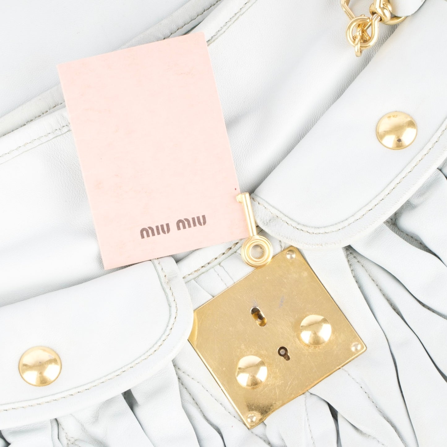 Miu Miu Matalassé Leather Handbag