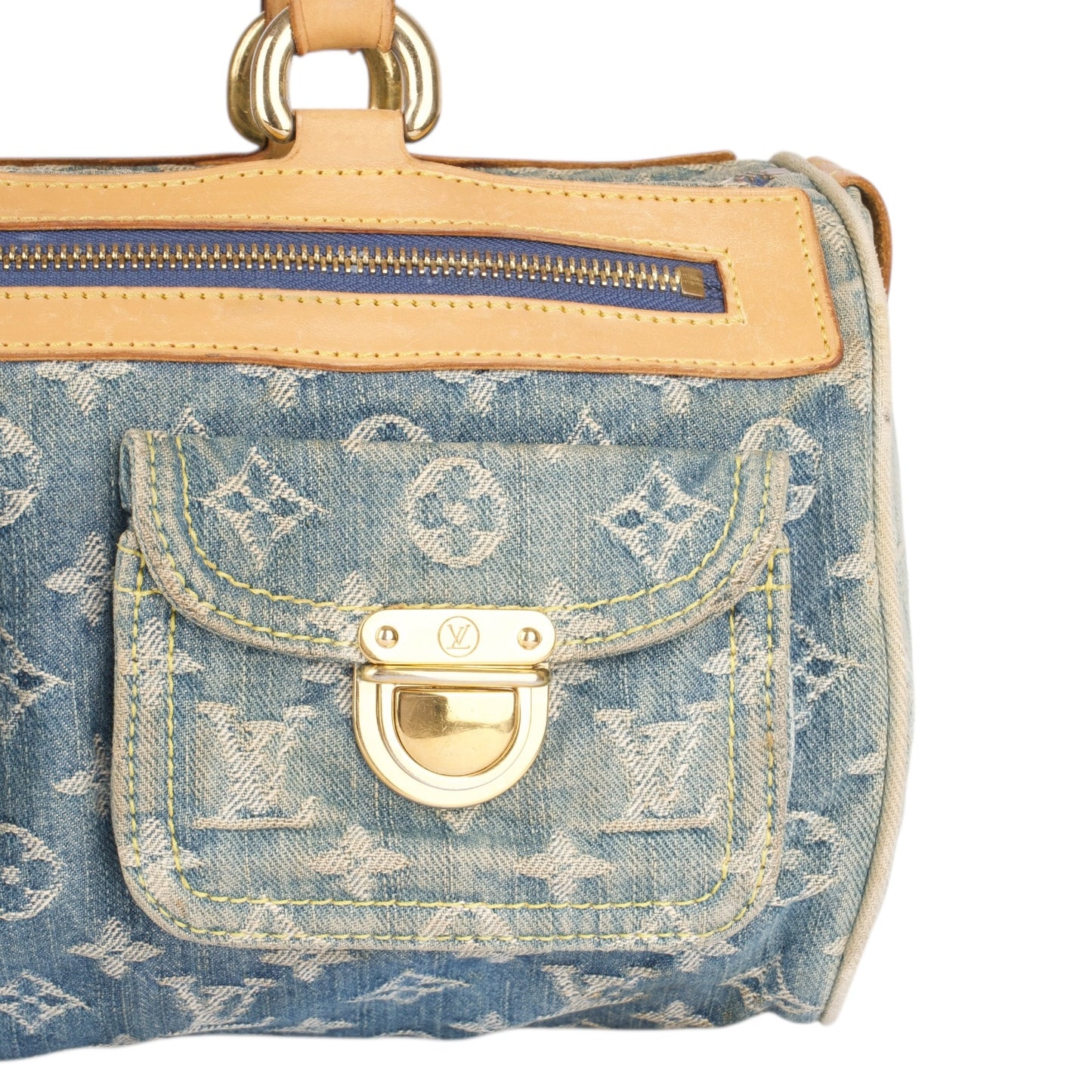 Louis Vuitton Denim Monogram Neo Speedy 30 Handbag