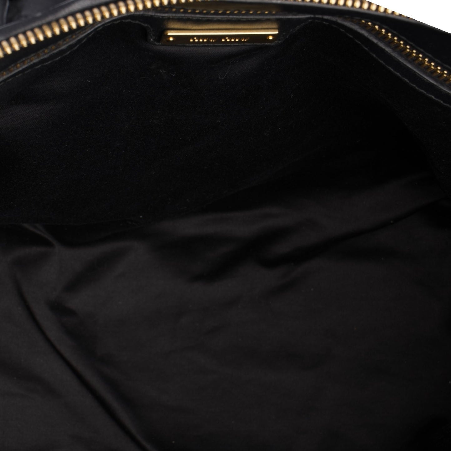 Miu Miu Black Matelasse Leather Tote Bag