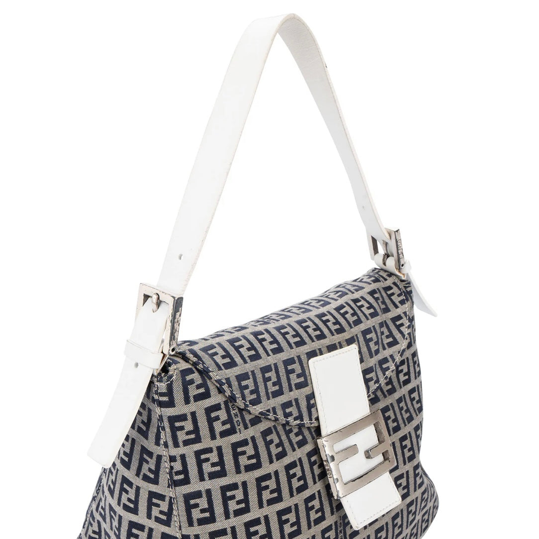 Fendi FF Mongram Baguette Handbag