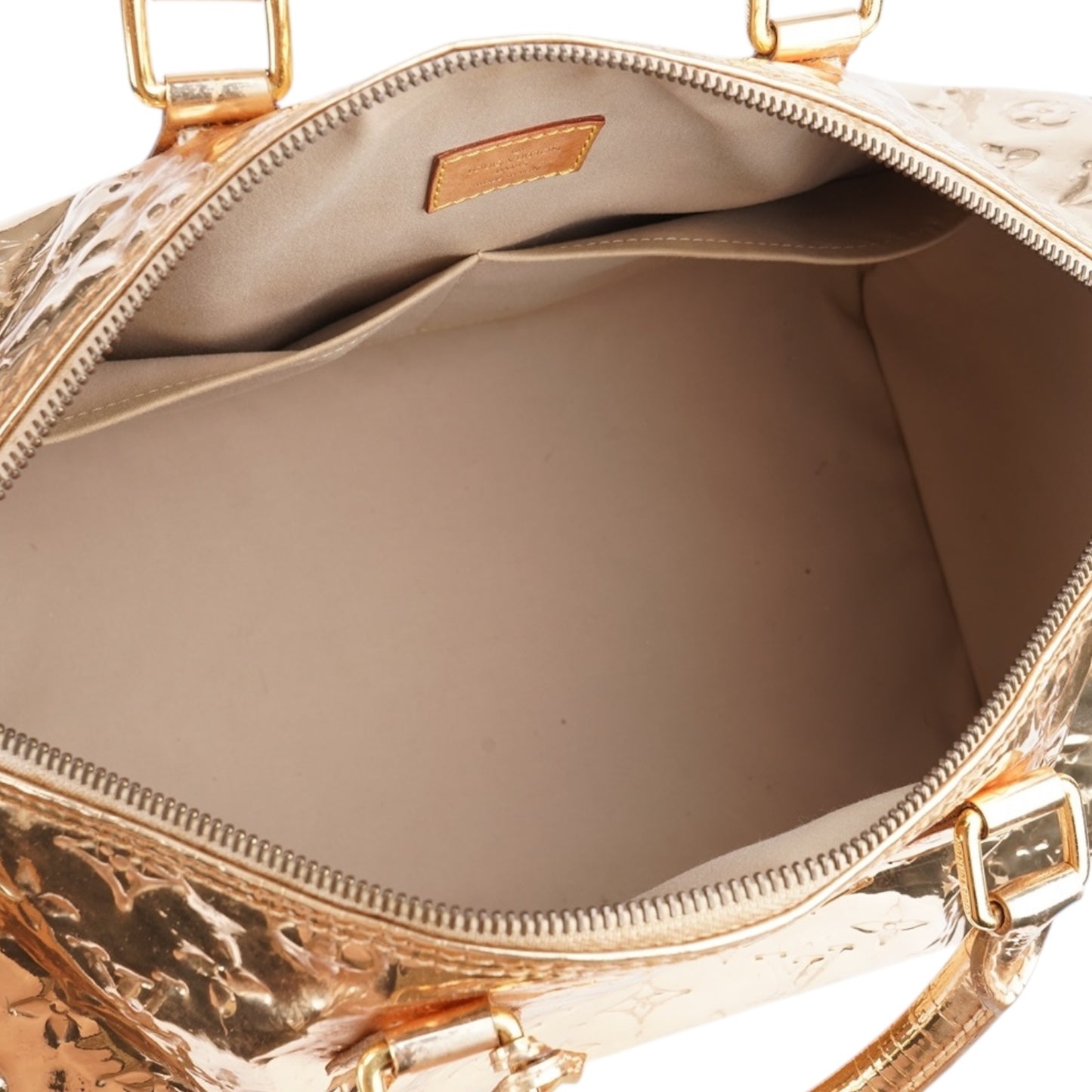Louis Vuitton Gold Mirror Monogram Edition Speedy 35