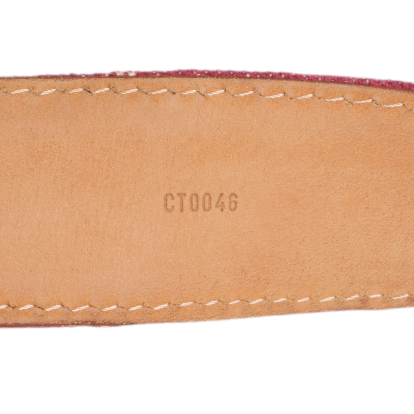 Louis Vuitton Pink Denim Monogram Belt