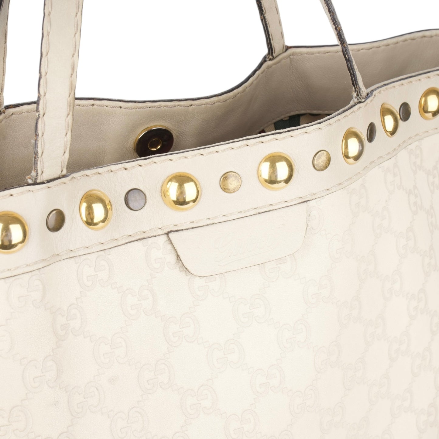 Gucci GG Engraved Monogram Shoulder Bag