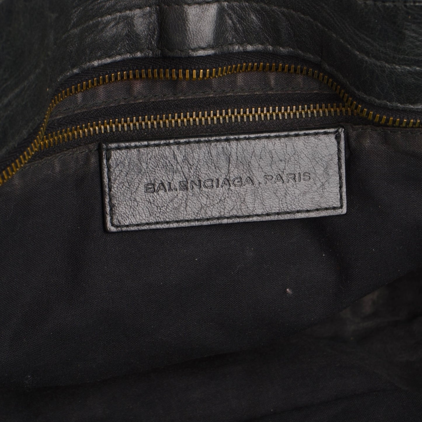 Balenciaga Black Leather City Handbag