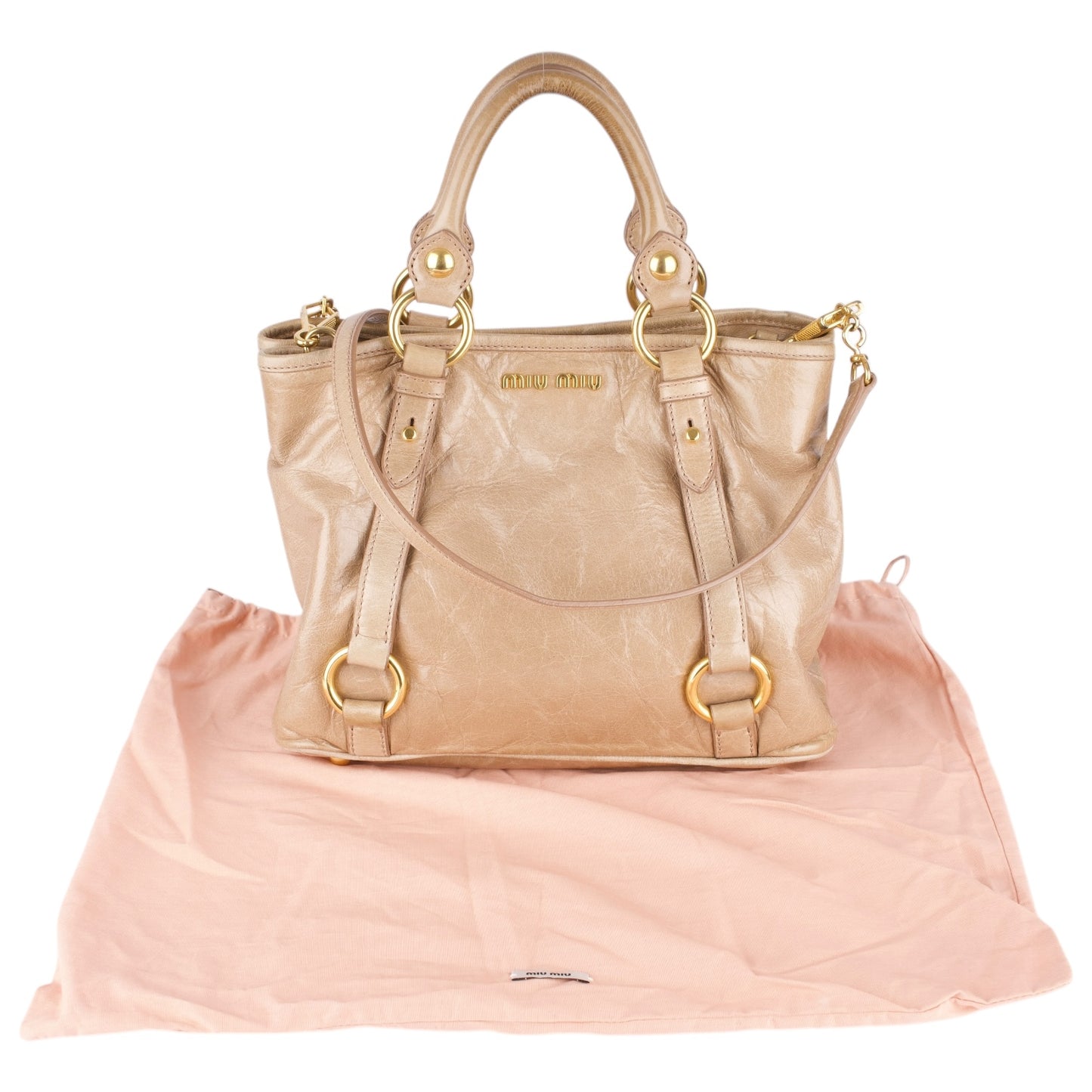 Miu Miu Leather City Handbag