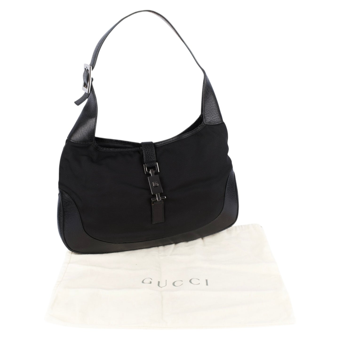 Gucci Black Leather Jackie Handbag
