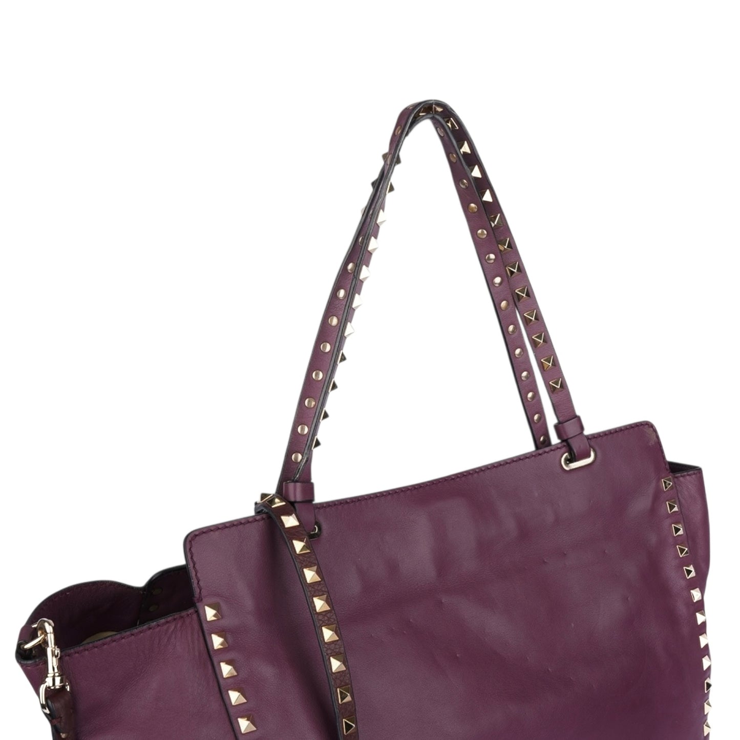 Valentino Garavani Vitello Leather Rockstud Tote Bag
