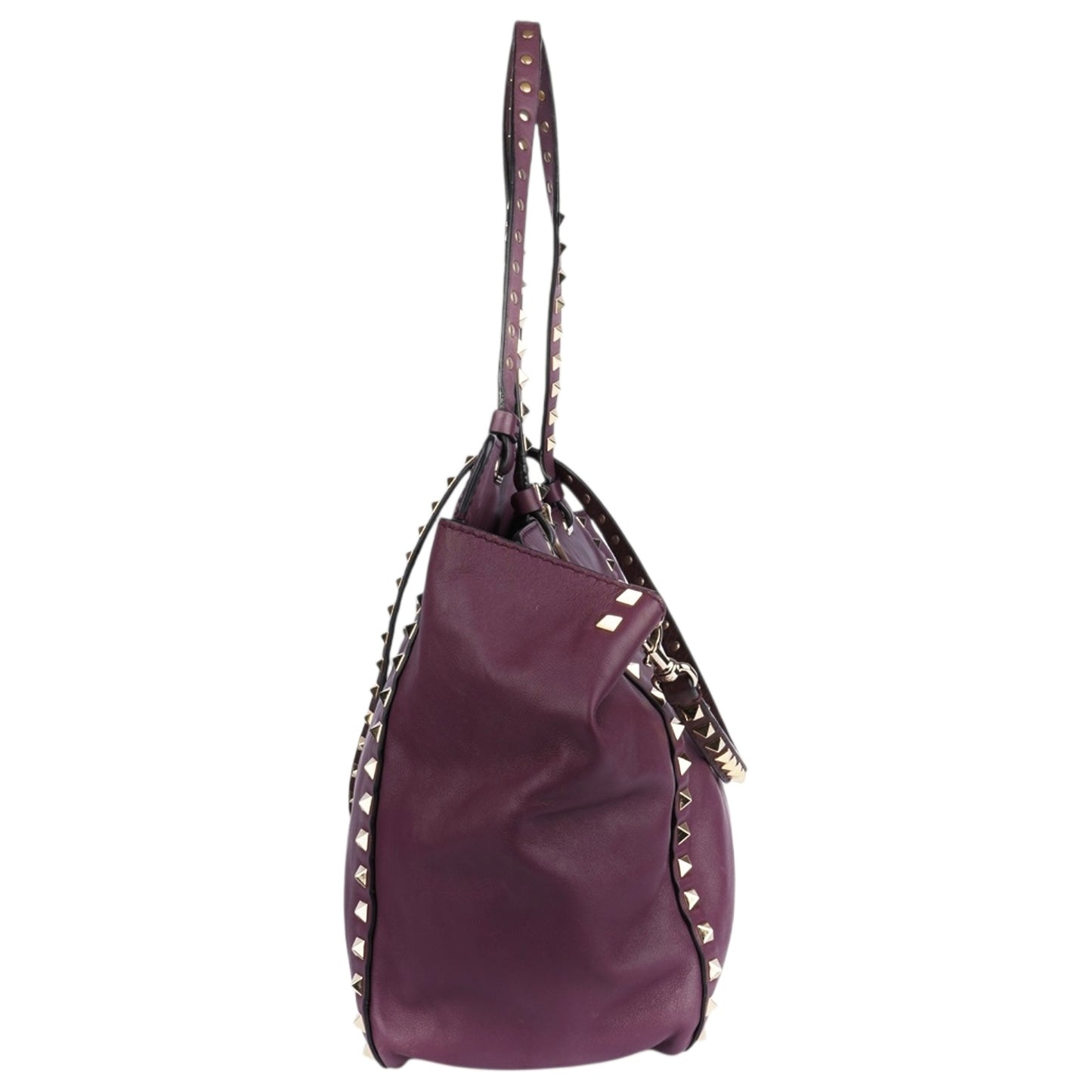 Valentino Garavani Vitello Leather Rockstud Tote Bag