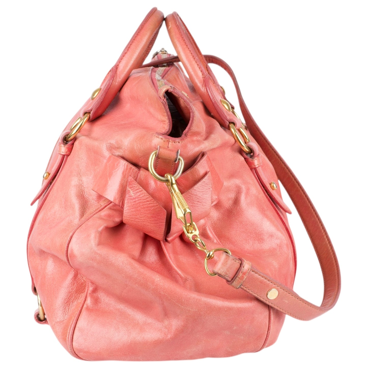 Miu Miu Classic Leather City Handbag