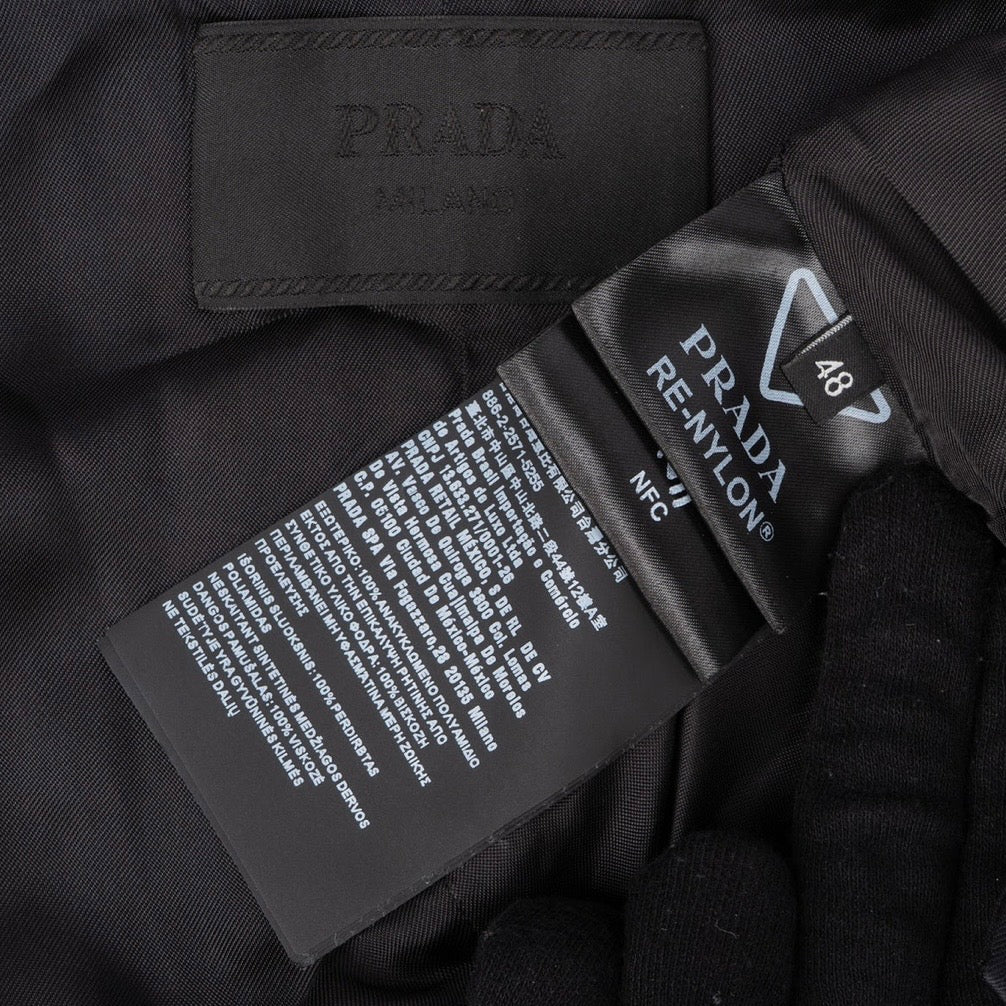 Prada Triangle Emblem Black Vest (IT48 / S)