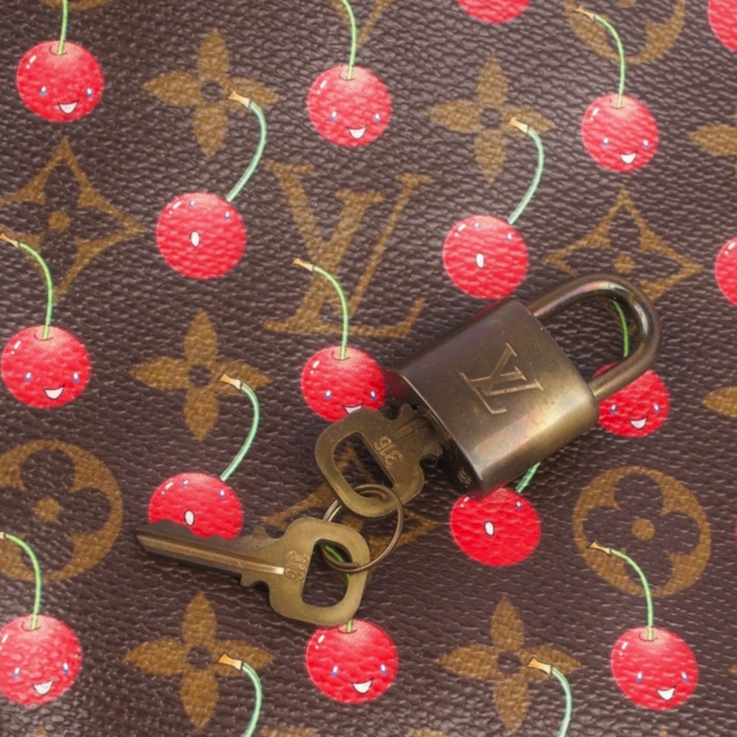 Louis Vuitton Canvas Monogram Limited Cherry Speedy 25