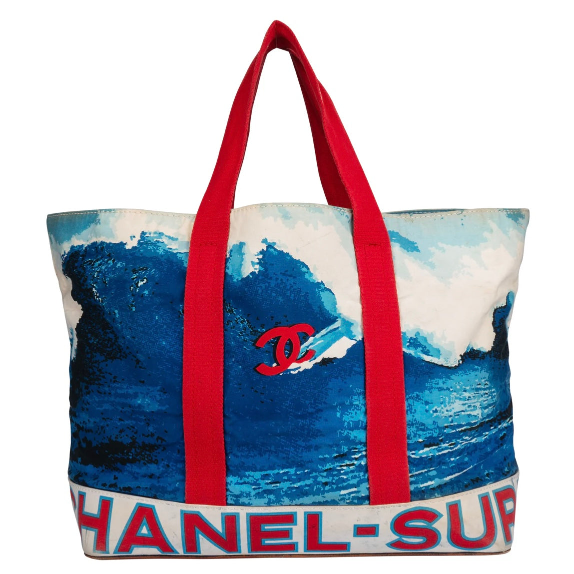 Chanel 2002 Surf Line Big Shopper Bag