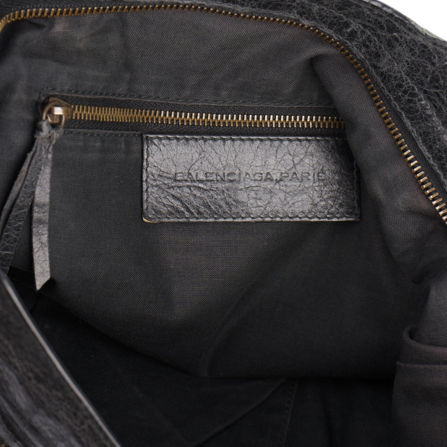 Balenciaga Black Leather City Handbag