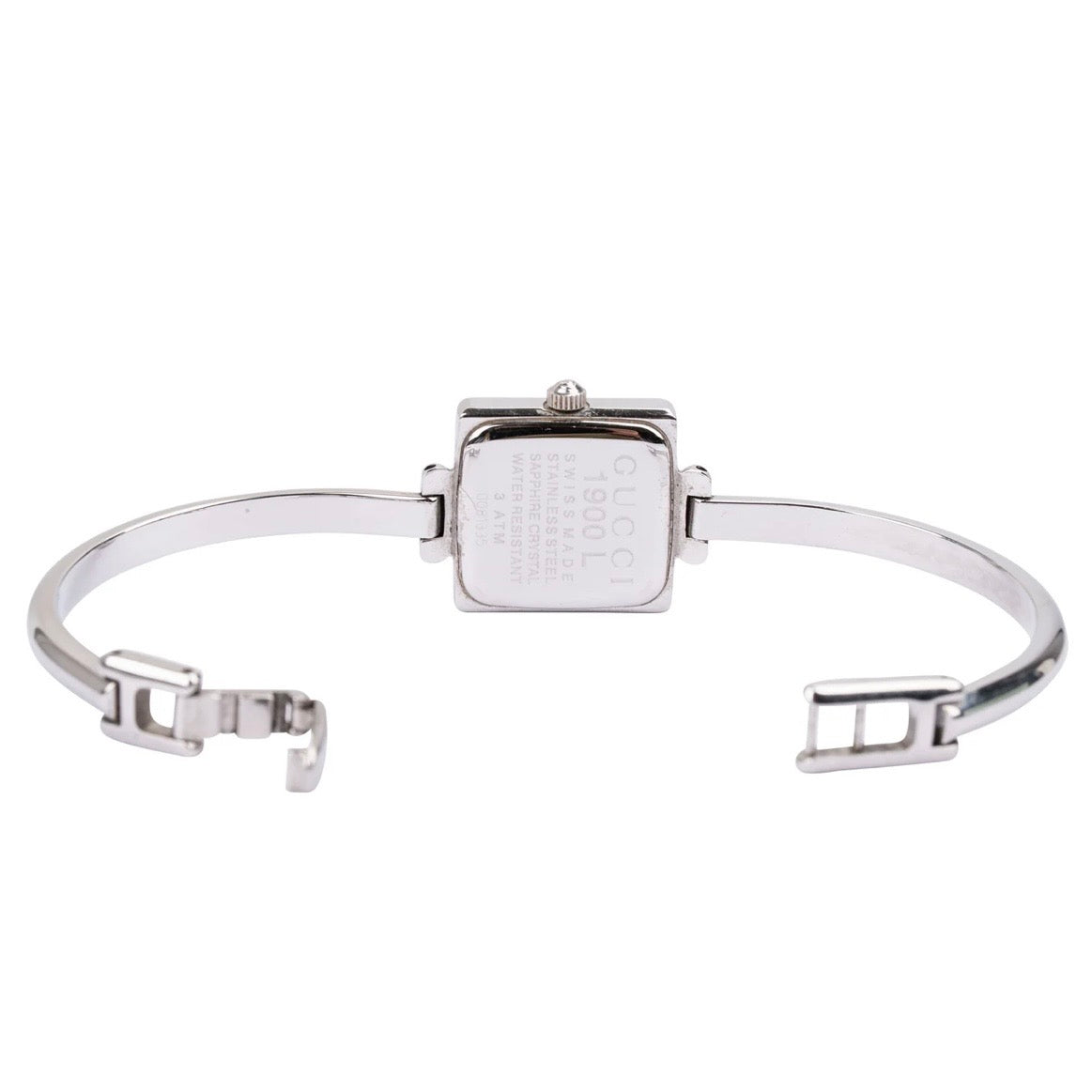 Gucci Silver Tone 1900 L Bangle Women Watch
