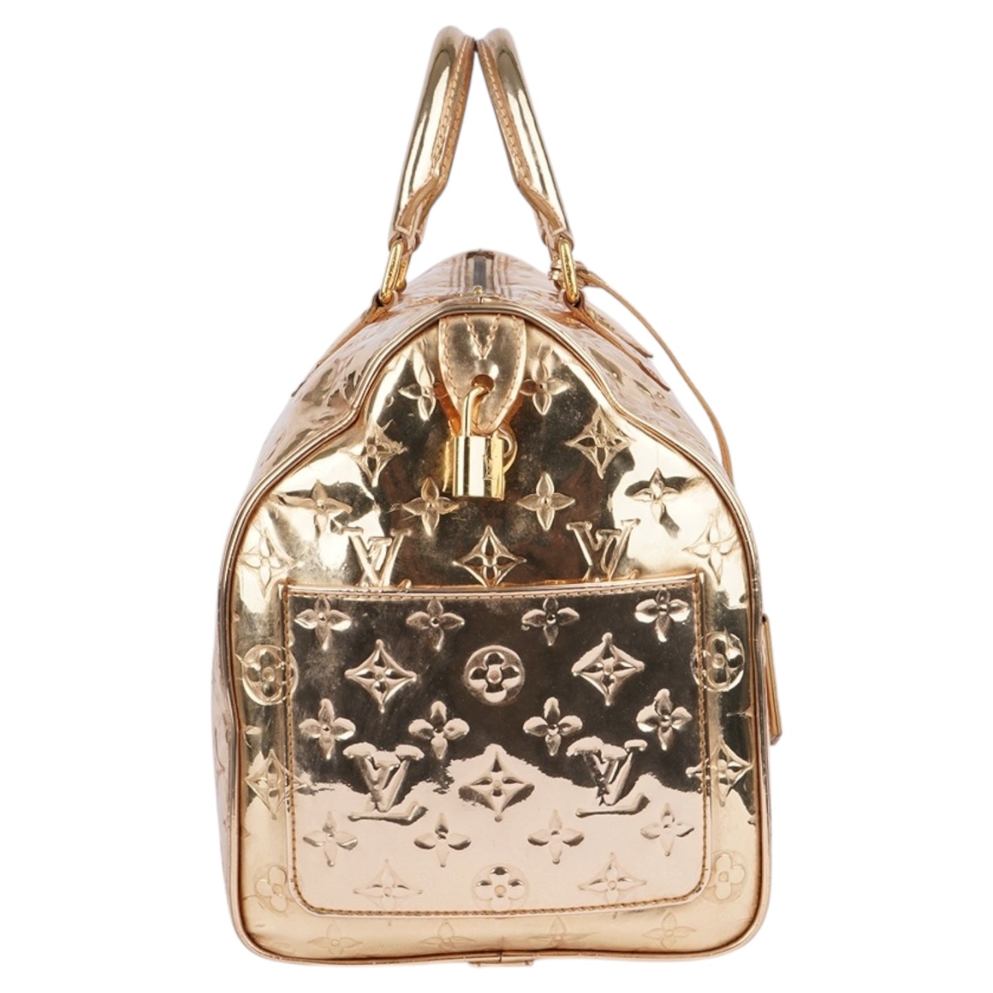 Louis Vuitton Gold Mirror Monogram Edition Speedy 35