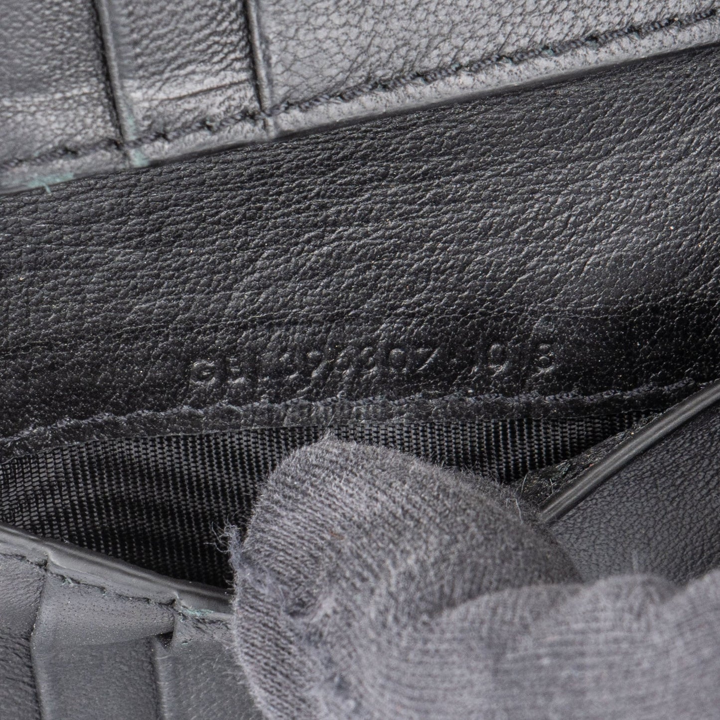 Saint Laurent Croc Embossed Leather Bifold Wallet