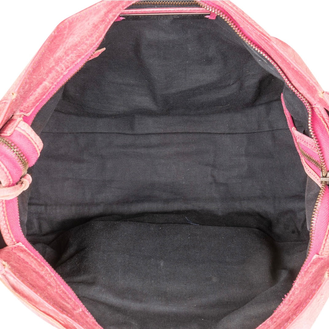 Balenciaga Pink Leather Classic City Handbag