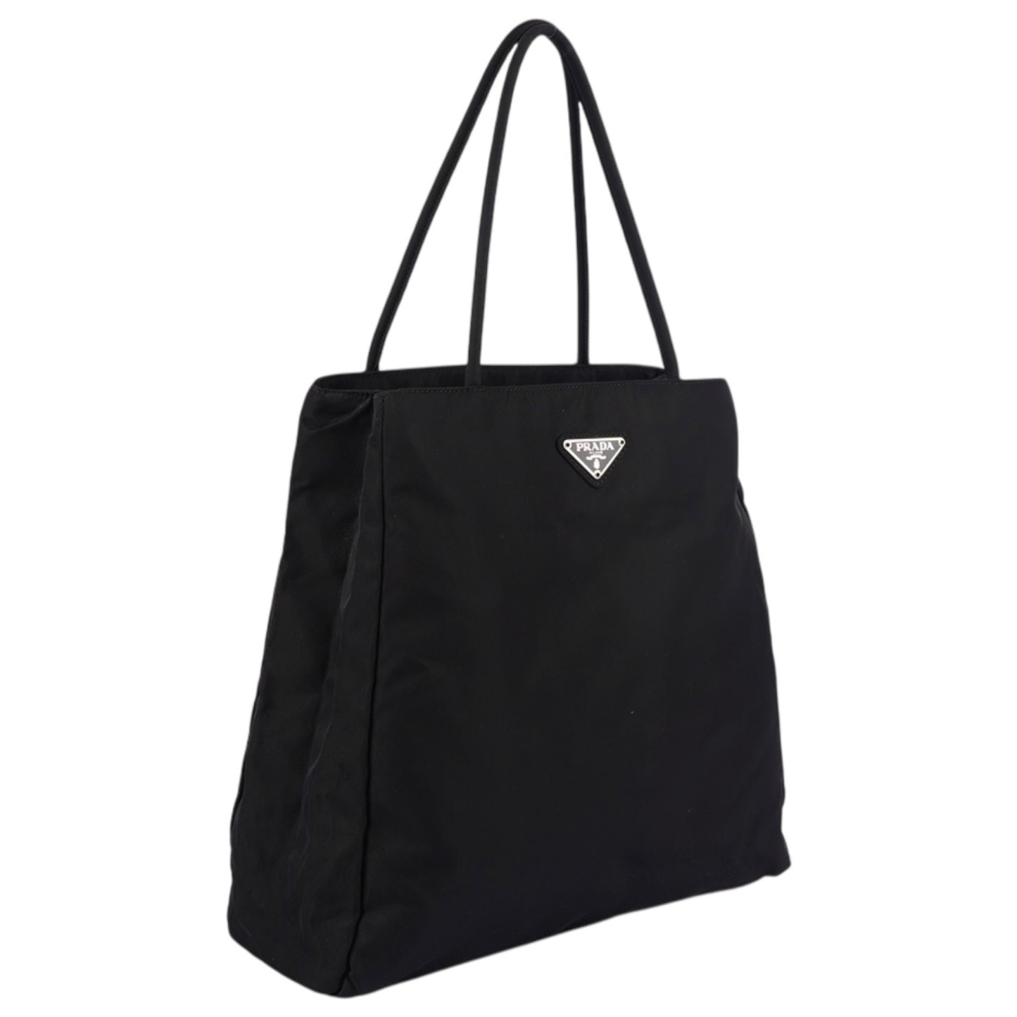 Prada Black Nylon Triangle Shoulder Bag